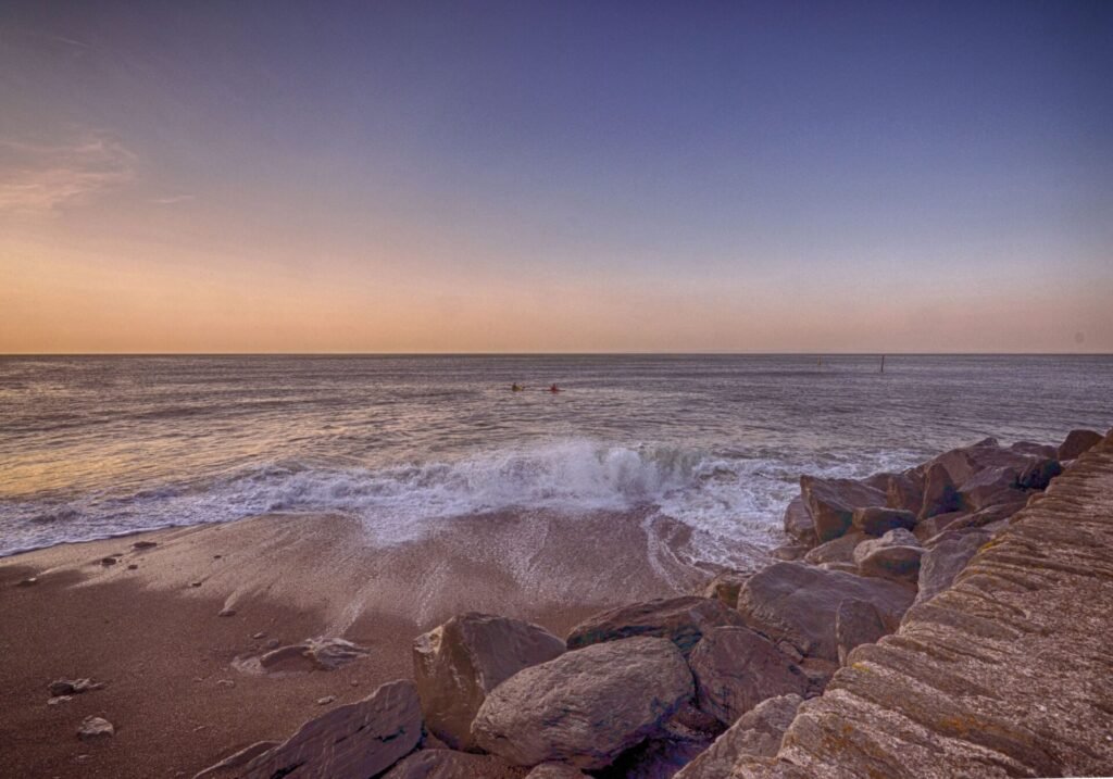 2015 Kayakers at sunset, Jon Coole,